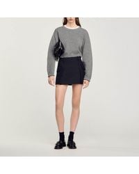 Sandro - Short Skirt With Pockets - Lyst