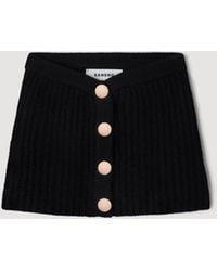 Sandro - Standing Collar With Buttons - Lyst