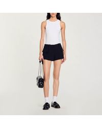 Sandro - Hotpants With Pockets - Lyst