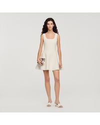 Sandro - Beaded Knit Short Dress - Lyst