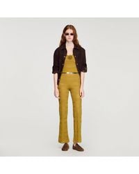 Sandro - Pointelle Knit Trousers - Lyst
