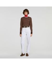 Sandro - Pull en laine à rayures - Lyst