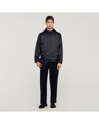 Sandro - Square Cross Nylon Jacket - Lyst