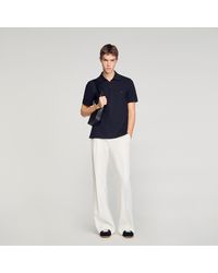 Sandro - Logo Polo Shirt - Lyst