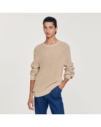 Sandro - Cotton And Silk Sweater - Lyst