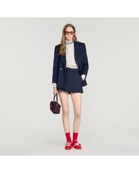 Sandro - Striped Wool Skort - Lyst