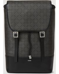 Sandro - Square Cross Coated Canvas Backpack - Lyst