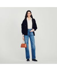 Sandro - Flared Faded Jeans - Lyst