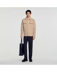 Sandro - Boiled Wool Overshirt - Lyst