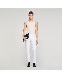 Sandro - Regular Raw Jeans - Lyst