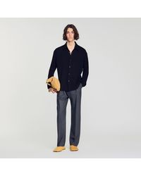 Sandro - Crinkled Loose-Fit Shirt - Lyst