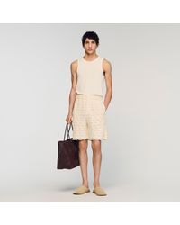 Sandro - Broderie Anglaise Cotton Shorts - Lyst