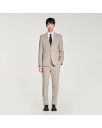 Sandro - Wool Suit Jacket - Lyst