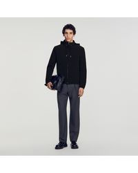 Sandro - Hooded Zip-Up Jacket - Lyst