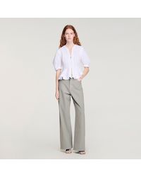 Sandro - Zipped Peplum Shirt - Lyst