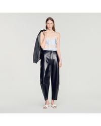 Sandro - Lingerie-Style Top With Lace - Lyst