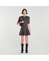 Sandro - Short Star-Print Dress - Lyst