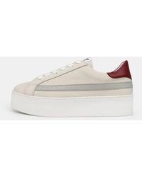 Sans Matin - Aw25 Limited Edition Gaia Platform Trainers, Stone, Leather, For Premium Stone Leather, Lightweight - Lyst