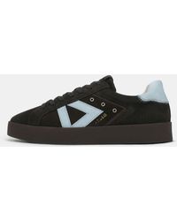 Sans Matin - Nyx 02 Low Top Trainers By Chocolate Suede/Sky Nubuck Leather, For - Lyst