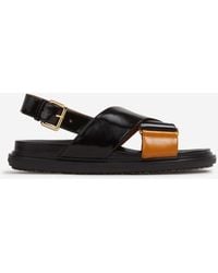 Marni - Fussbett Sandals - Lyst
