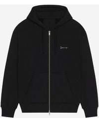 Givenchy - Schwarzer Zip-Hoodie Relaxed Fit - Lyst