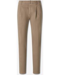 Incotex - Straight Twill Trousers - Lyst