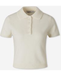 Jonathan Simkhai - Cashmere Knit Polo Shirt - Lyst