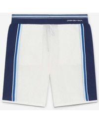 CASABLANCA - Striped Mesh Bermuda Shorts - Lyst