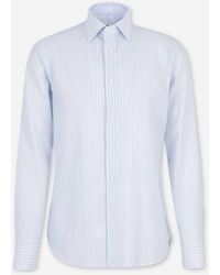 Canali - Striped Dress Shirt - Lyst