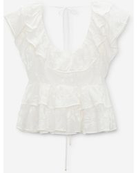 Dorothee Schumacher - Cotton Ruffle Top - Lyst