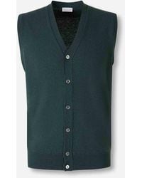 Santa Eulalia - Wool Knit Vest - Lyst