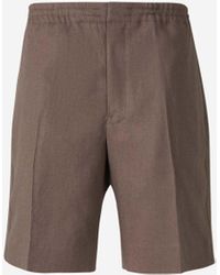 ZEGNA - Oasi Linen Bermuda Shorts - Lyst
