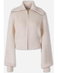 Zimmermann - Cashmere Wool Zip Cardigan - Lyst