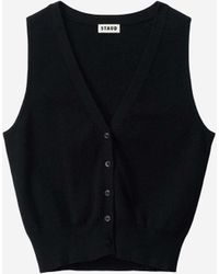 STAUD - Ficus Knitted Vest - Lyst