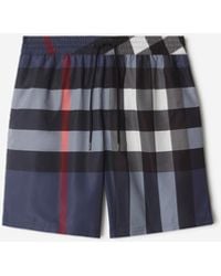 Burberry - Check Swimsuit - Lyst