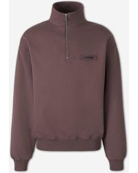 Jacquemus - Grosgrain Zip-Up Sweatshirt - Lyst