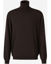Zanone - Wool Turtleneck Sweater - Lyst