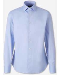 Canali - Cotton Dress Shirt - Lyst