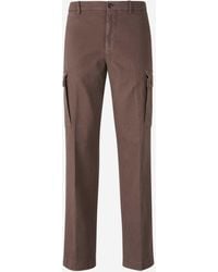 Berwich - Cotton Cargo Pants - Lyst