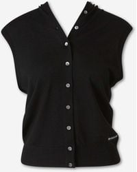 Alexander Wang - Sleeveless Fine Cardigan - Lyst