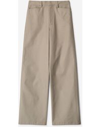 Lemaire - Cotton Straight Leg Pants - Lyst