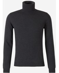 Zanone - Wool Turtleneck Sweater - Lyst