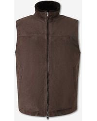 Canali - Padded Suede Vest - Lyst