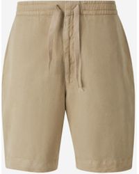 Officine Generale - Gerade Leinen-Bermudashorts - Lyst