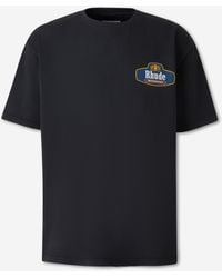 Rhude - Round Neck T-Shirt - Lyst