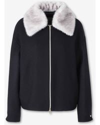 Herno - Jacket With Fur Collar - Lyst