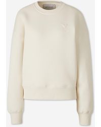 Ami Paris - Crew Neck Sweatshirt - Lyst