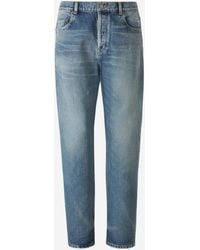 Saint Laurent - Vanessa Straight Jeans Denim - Lyst