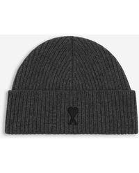 Ami Paris - Cappello Di Lana Con Logo - Lyst
