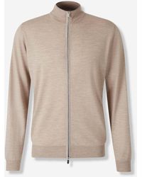Santa Eulalia - Wool Cardigan With Zipper - Lyst